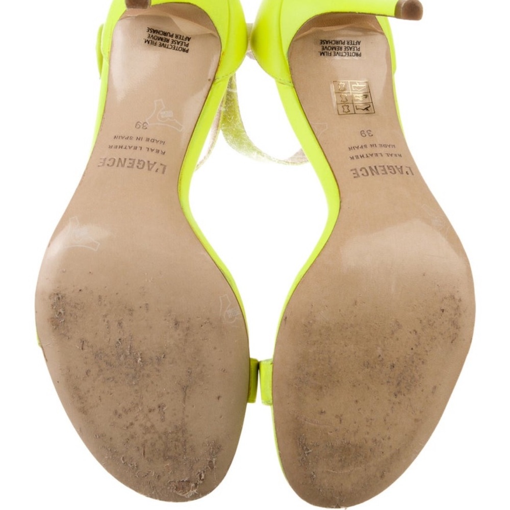 L’Agence Neon Yellow Women's Heels - Picture 5 of 8